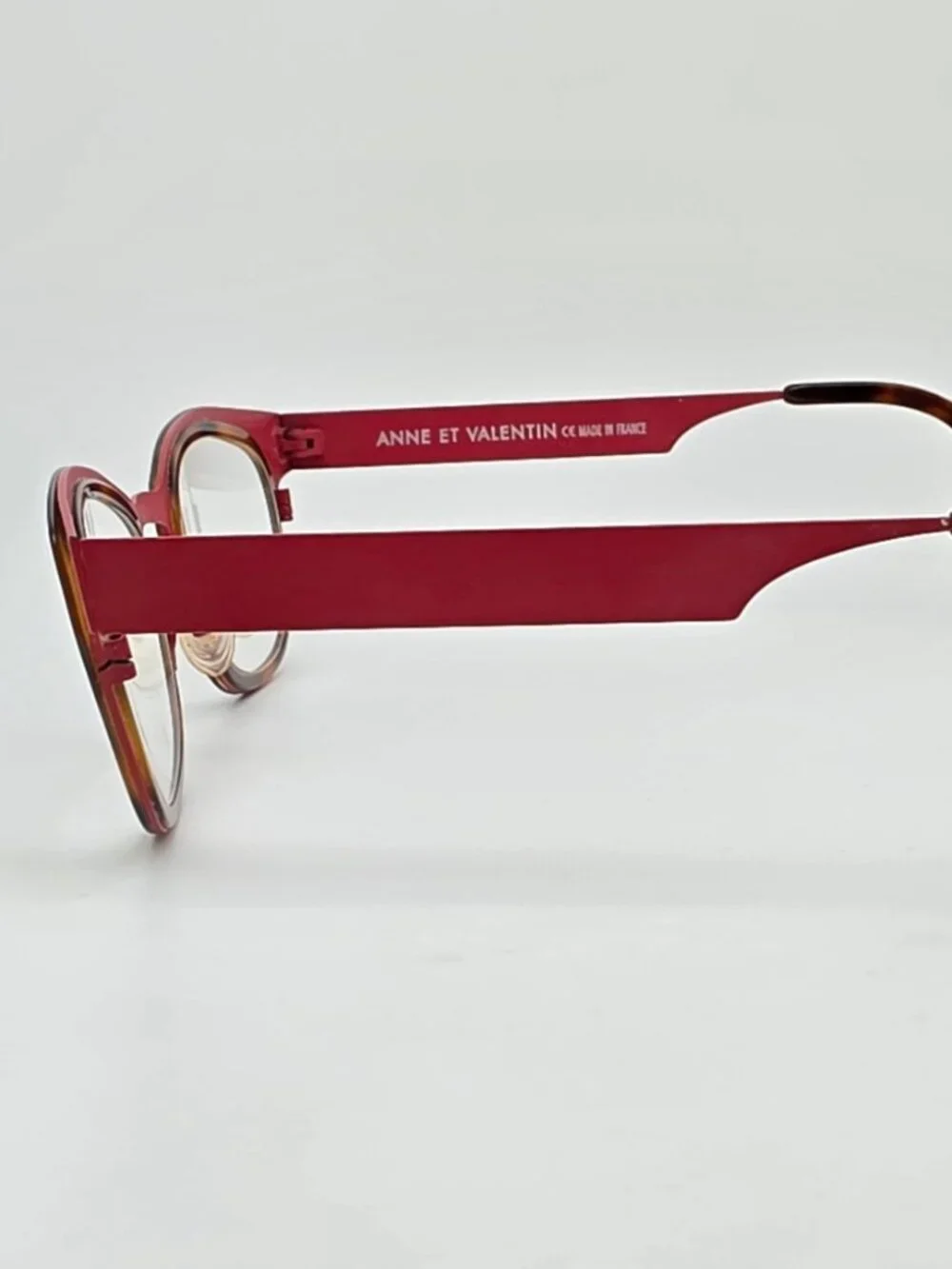 Anne Et Valentin Fairy U78 Havana Matte Red Cat Eye Eyeglasses Frame w Case 45mm